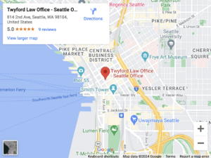 Twyford Law Office Map - Seattle Location